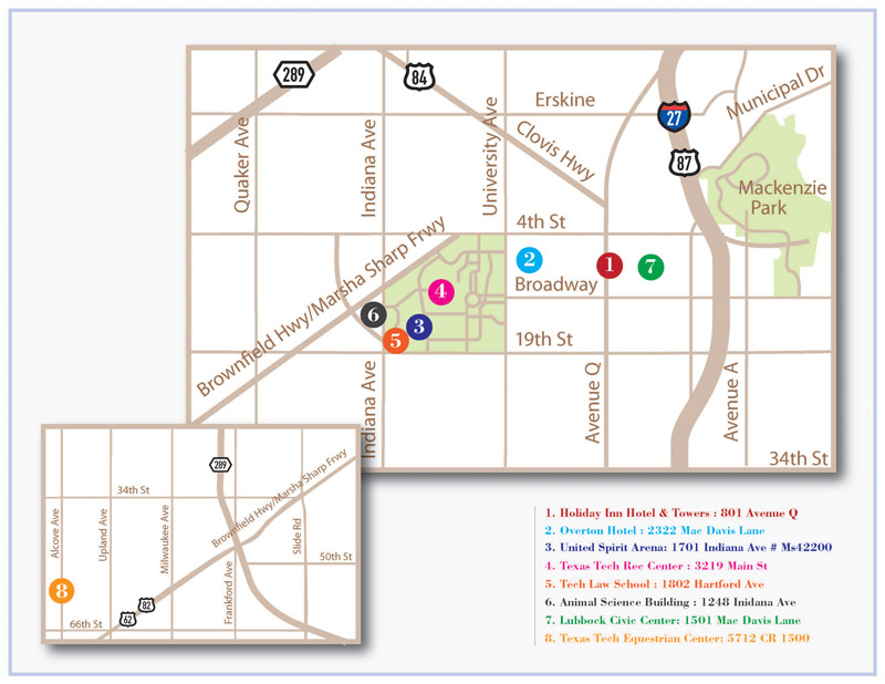 Lubbock Subdivisions Map